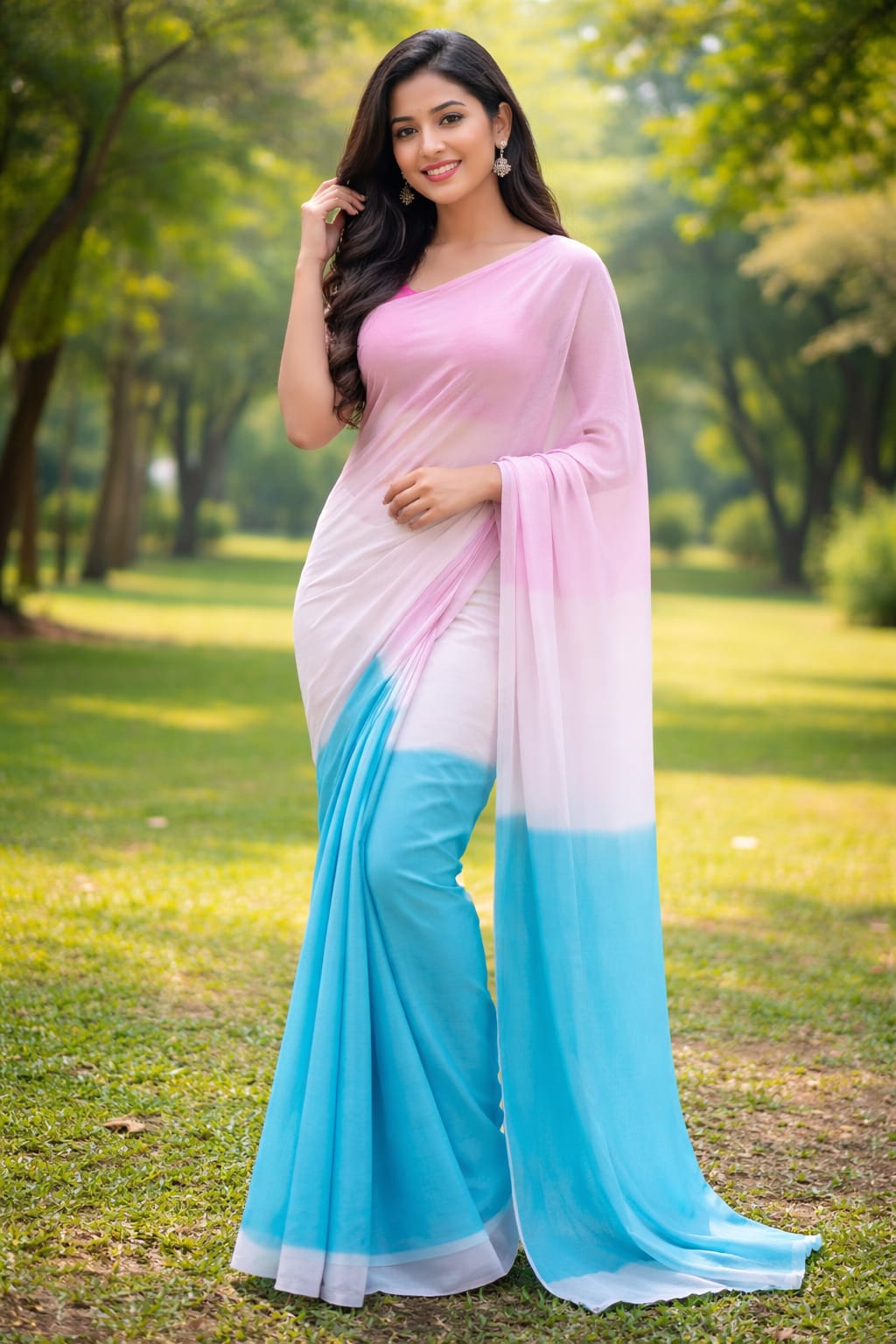 Rongdhonu Georgette sharee
